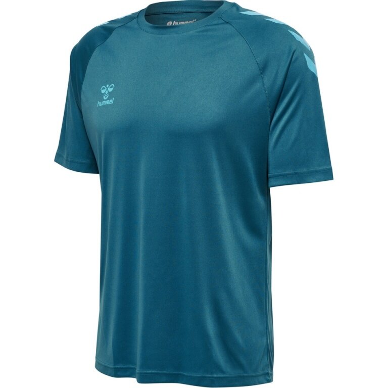 hummel Sport-Tshirt hmlCORE XK Core Poly (Interlock-Stoff) Kurzarm coralblau Herren