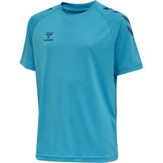 hummel Sport-Tshirt hmlCORE XK Core Poly (Interlock-Stoff) Kurzarm blau Kinder