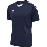 hummel Sport-Tshirt hmlCORE XK Poly Jersey (robuster Doppelstrick) Kurzarm marineblau Herren