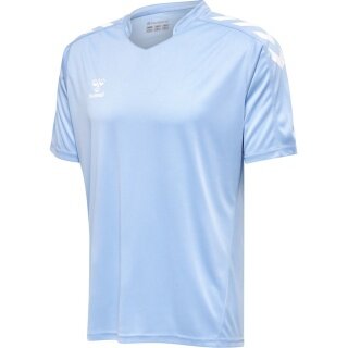 hummel Sport-Tshirt hmlCORE XK Poly Jersey (robuster Doppelstrick) Kurzarm hellblau Herren