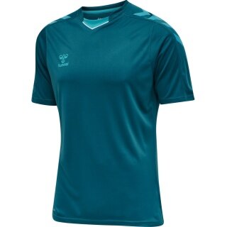 hummel Sport-Tshirt hmlCORE XK Poly Jersey (robuster Doppelstrick) Kurzarm coralblau Herren