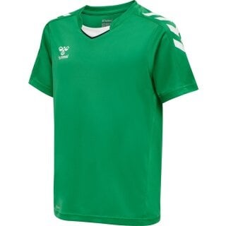 hummel Sport-Tshirt hmlCORE XK Poly Jersey (robuster Doppelstrick) Kurzarm grün Kinder