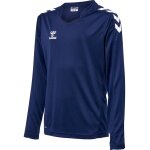 hummel Sport-Langarmshirt hmlCORE XK Poly Jersey (Interlock-Stoff) marineblau Kinder