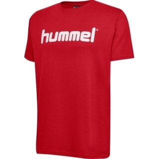 hummel Sport/Freizeit-Tshirt hmlGO Cotton Big Logo (Baumwolle) Kurzarm rot Kinder