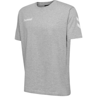 hummel Sport/Freizeit-Tshirt hmlGO Cotton (Baumwolle) Kurzarm grau Kinder