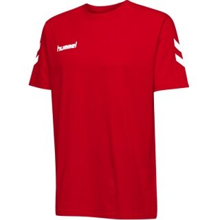 hummel Sport/Freizeit-Tshirt hmlGO Cotton (Baumwolle) Kurzarm rot Kinder