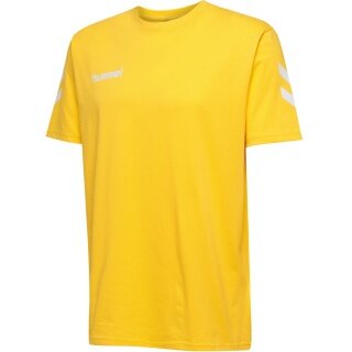 hummel Sport/Freizeit-Tshirt hmlGO Cotton (Baumwolle) Kurzarm gelb Kinder