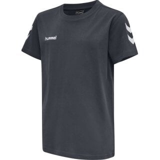 hummel Sport/Freizeit-Tshirt hmlGO Cotton (Baumwolle) Kurzarm dunklegrau Kinder