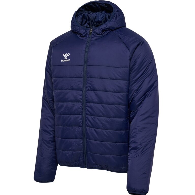 hummel Winterjacke hmlGO Quilted Hood (leicht, atmungsaktiv) marineblau Herren