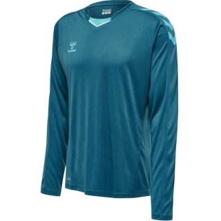 hummel Sport-Langarmshirt hmlCORE XK Poly Jersey (Interlock-Stoff) coralblau Herren
