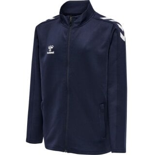 hummel Sport-Trainingsjacke hmlCORE XK Poly Zip Sweat (Polyester-Sweatstoff, Front-Reißverschluss) marineblau Kinder