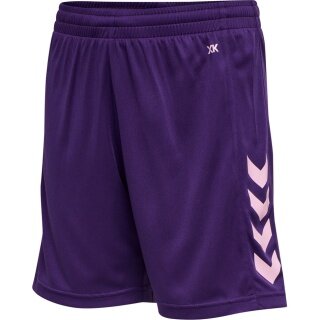 hummel Sporthose hmlCORE XK Poly Shorts (robuster Doppelstrick, ohne Seitentaschen) Kurz violett Kinder