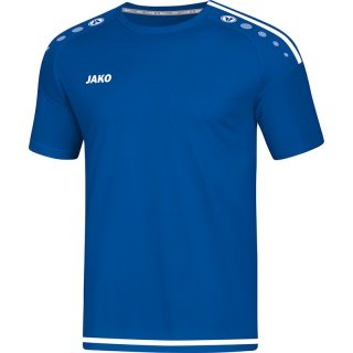JAKO Sport-Tshirt Trikot Striker 2.0 KA (100% Polyester Keep Dry) Kurzarm royalblau/weiss Jungen