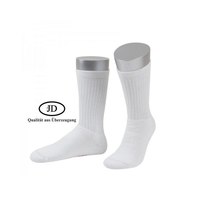 JD Tennissocke Crew Classic weiss - 1 Paar