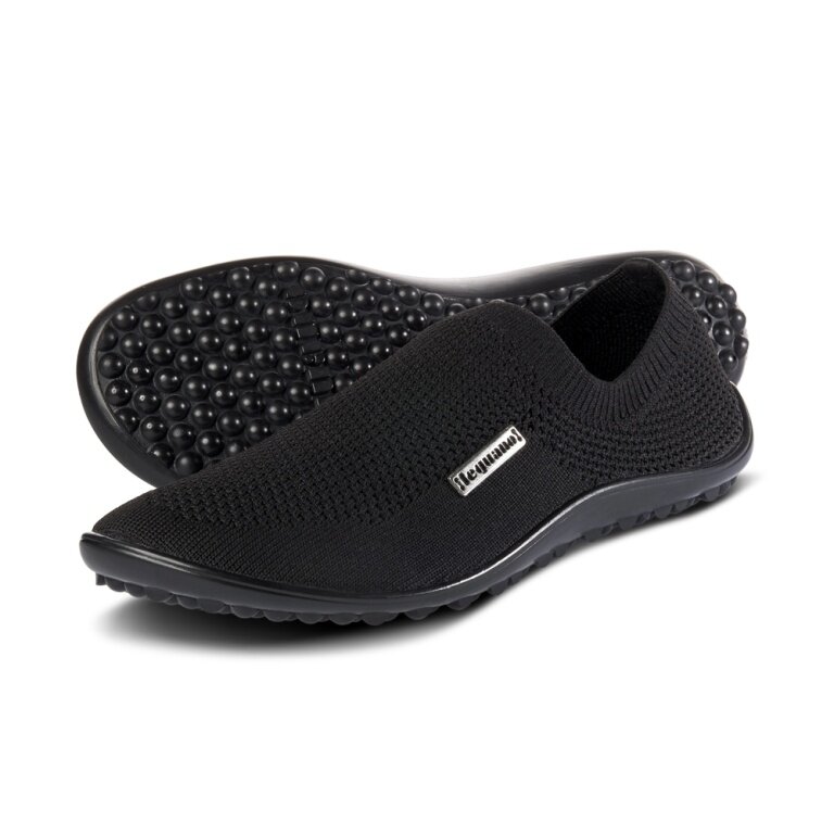 Leguano Barfussschuhe Slipper Scio (flexible Sohle, pures Barfußgefühl) schwarz