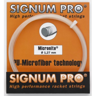Besaitung mit Tennissaite Signum Pro Micronite (Touch+Kontrolle) natur