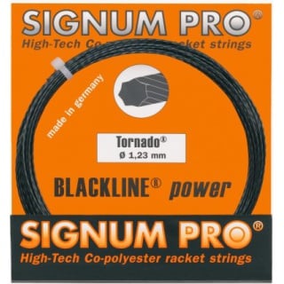 Besaitung mit Tennissaite Signum Pro Tornado (Haltbarkeit+Spin) anthrazit