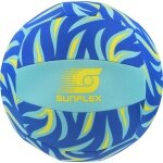 Sunflex Volleyball Beach- und Funball Neopren (Große 5) Flames Bluefire blau - 1 Ball