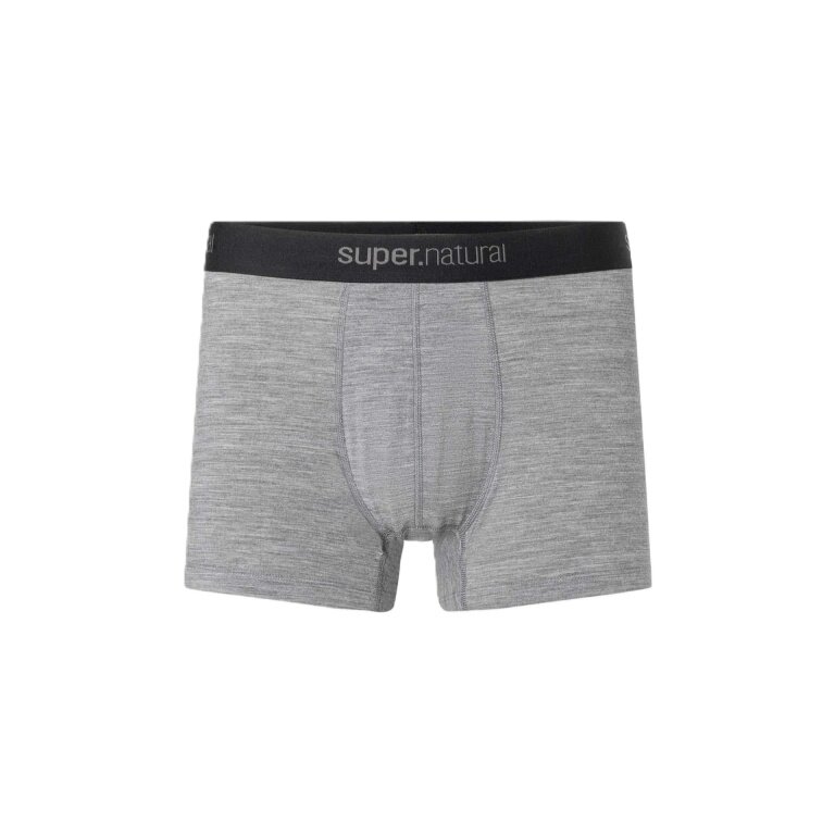 super natural Boxershort Tundra 175 - Merinowolle - Unterwäsche grau melange Herren - 1 Stück