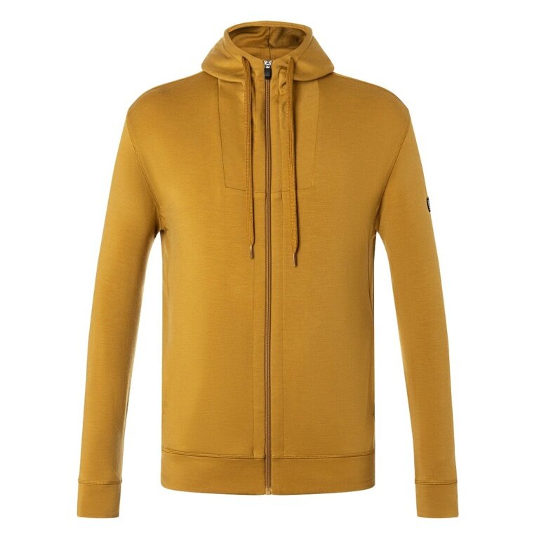 super natural Kapuzenjacke Everyday Hoodie (Merino-Mix) gelb Herren