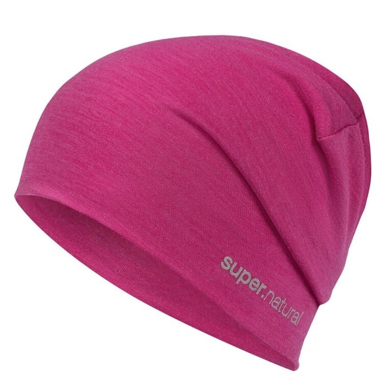 super natural Mütze Everyday Beanie (Merino-Mix) fuchsia - 1 Stück