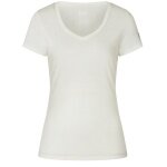 super natural Funktionsunterwäsche Kurzarmshirt V-Neck Sierra 140 Tee (Merino-Mix) weiss Damen