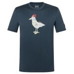 super natural Freizeit-Tshirt Johnny Tee (Merino-Mix) dunkelblau Herren