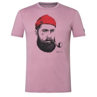 super natural Wander-/Freizeit Tshirt Sailor Tee (Merino-Mix) orchidpink Herren