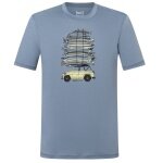 super natural Freizeit-Tshirt Surf Trip Tee - stonegrau/blau Herren