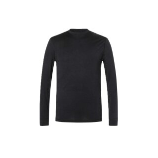 super natural Unterwäsche Langarmshirt Bio Base (Merino-Mix) schwarz Herren