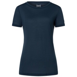 super natural Sport-/Freizeitshirt The Essential Tee Blueberry blau Damen