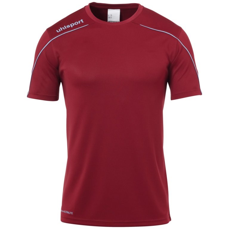 uhlsport Sport-Trikot Stream 22 (100% Polyester) bordeaux/skyblau Kinder