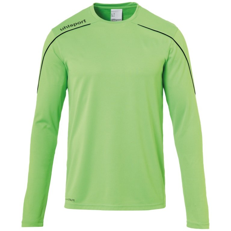 uhlsport Langarmshirt Stream 22 grün/schwarz Herren