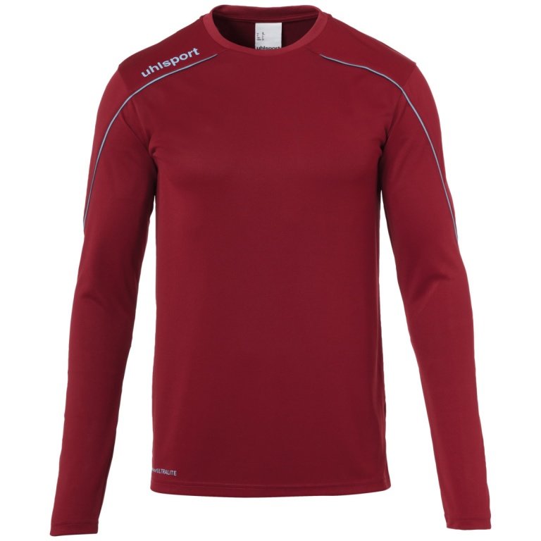 uhlsport Langarmshirt Stream 22 weinrot Herren