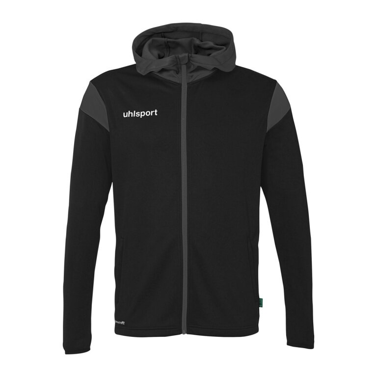 uhlsport Kapuzenjacke Squad 27 Track (Full-Zip) schwarz/anthrazitgrau Kinder