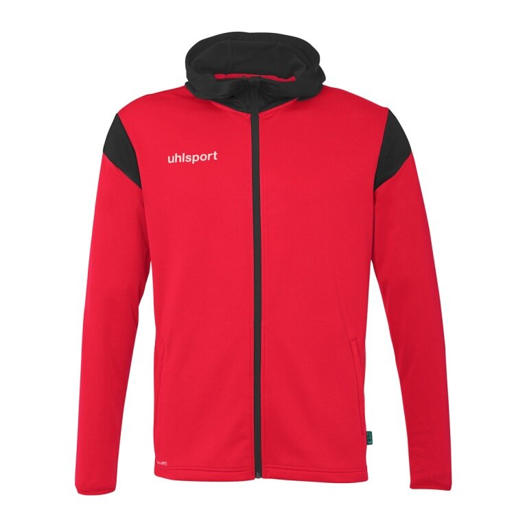 uhlsport Kapuzenjacke Squad 27 Track (Full-Zip) rot/schwarz Herren