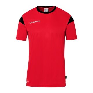 uhlsport Sport-Tshirt Squad 27 (100% Polyester) rot/schwarz Herren