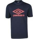 umbro Freizeit-Tshirt Diamond Logo Tee (Baumwolle) indigoblau/rot Herren