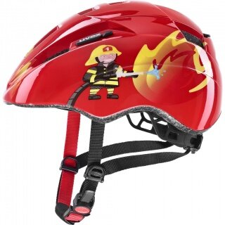 uvex Fahrradhelm Kid 2 - für Kinder von 1 bis 3 Jahren - Feuerwehrmann rot