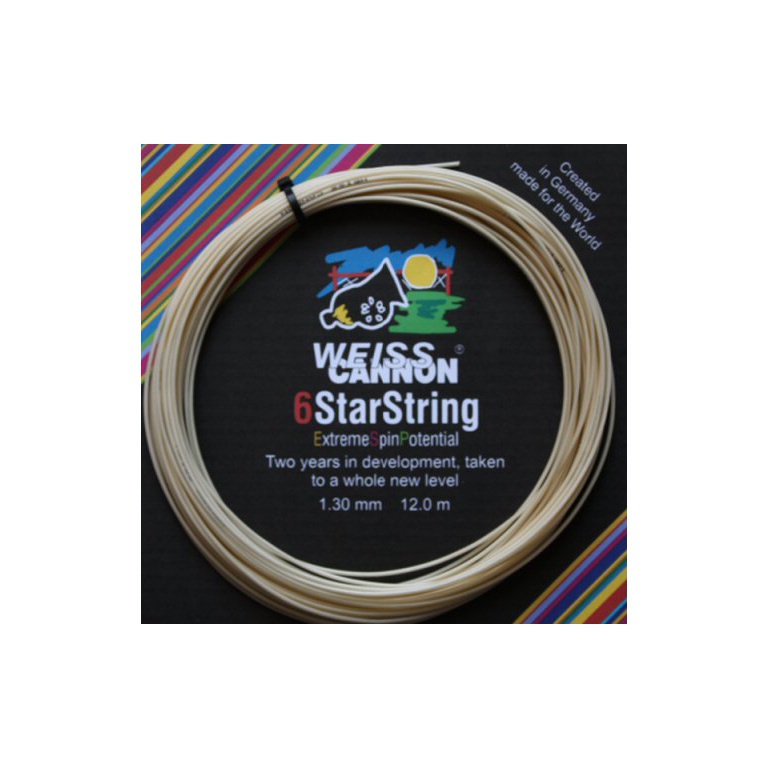 WeissCannon Tennissaite 6 StarString (Kontrolle+Touch) natur 12m Set
