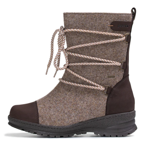 Pomar Winterstiefel Koli GTX (Filzstiefel, wasserdicht, breit, extrem warm) sandbraun Damen