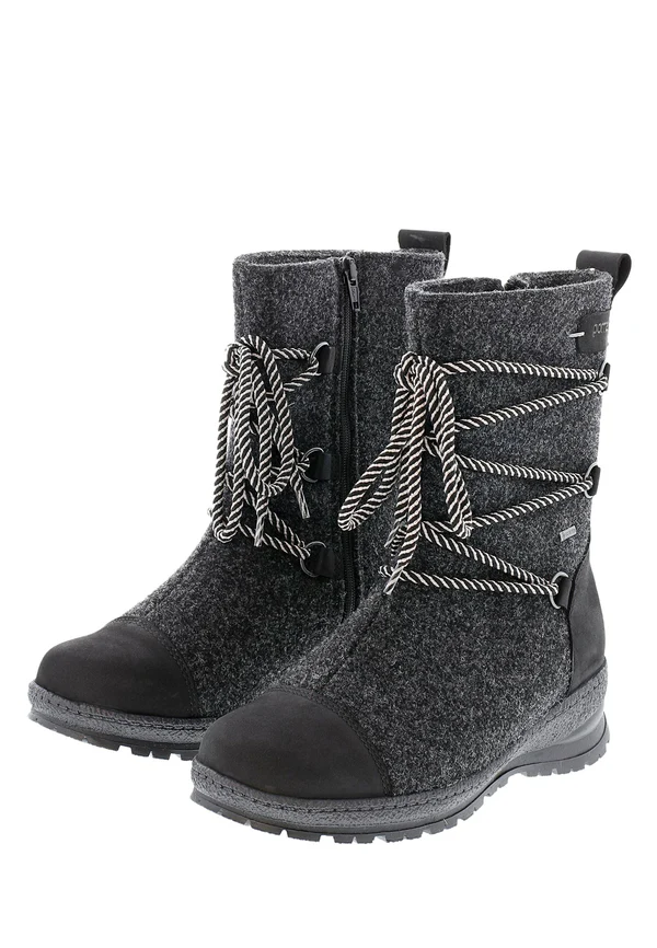 Pomar Winterstiefel Koli GTX (Filzstiefel, wasserdicht, breit, extrem warm) granitgrau Damen