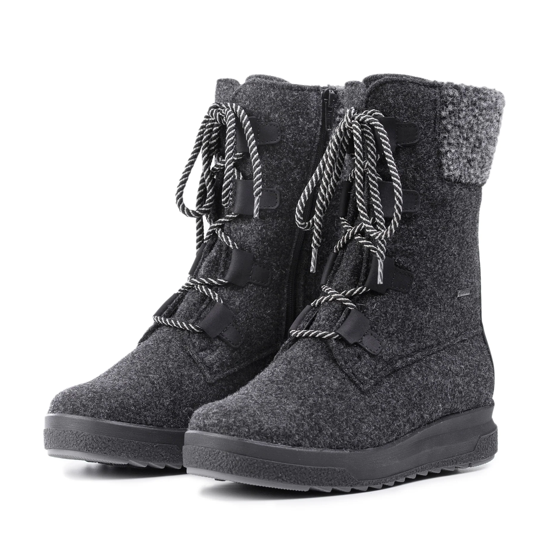 Pomar Winterstiefel Reki GTX (Filzstiefel, wasserdicht, breit, extrem warm) granitgrau Damen